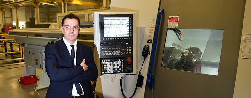 Steve Fitzpatrick with Miyano machine