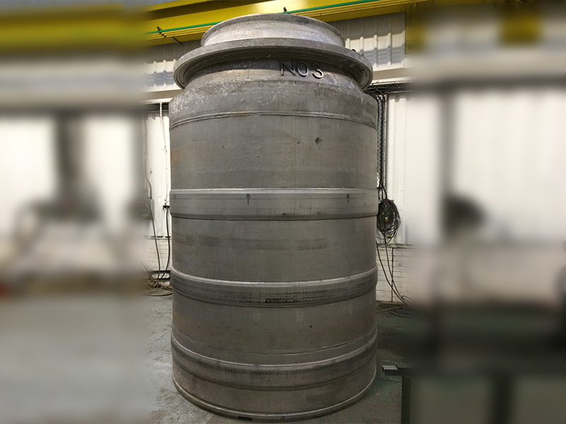 Nuclear containment vessel in a workshop