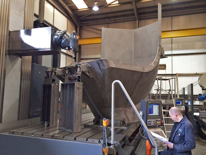 A large nuclear metal chute made by wec machining